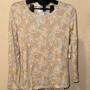 Women’s Pajamas SET ultra soft leaf pattern - elastic waist- jogger bottoms NWT​